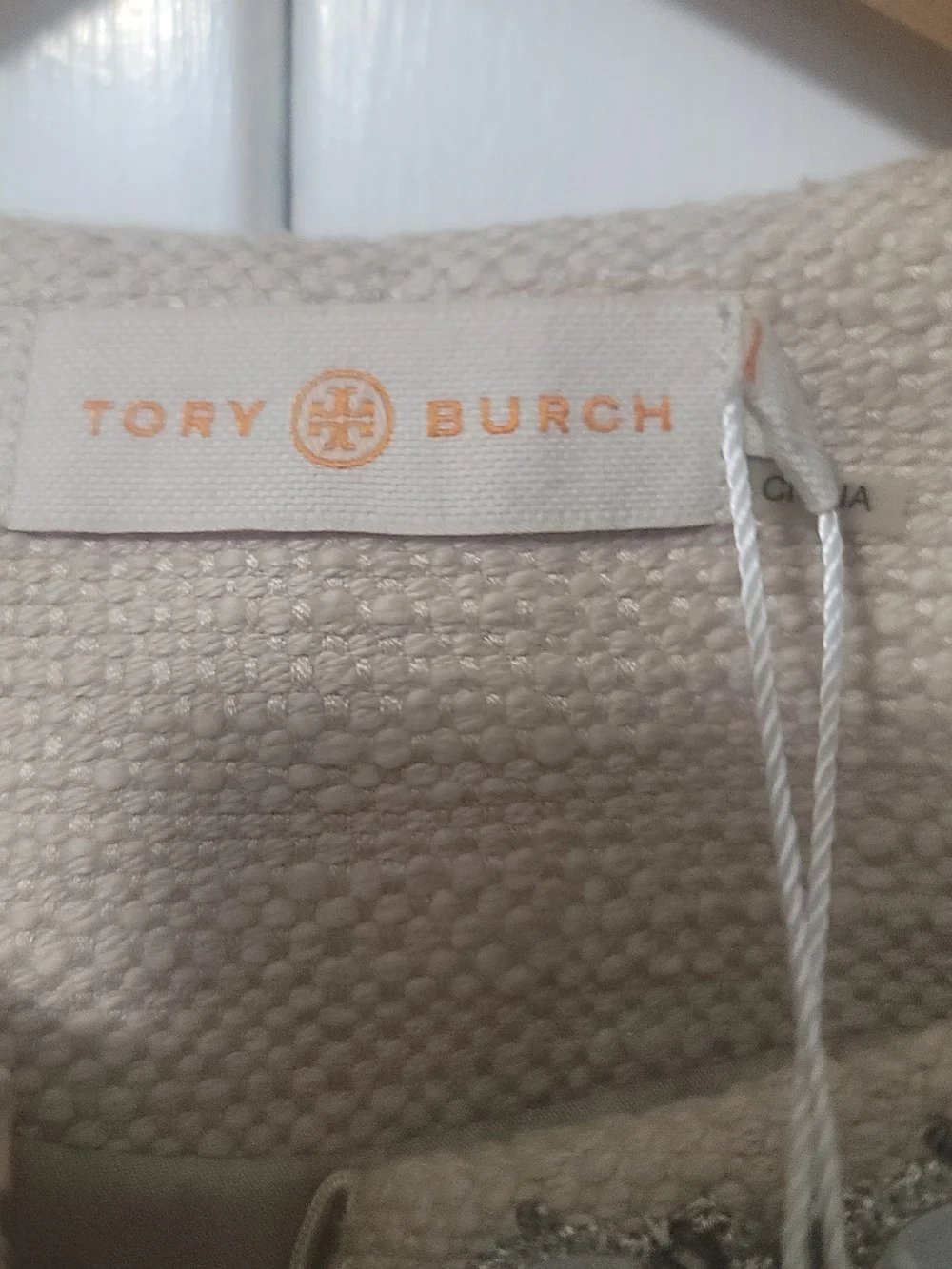 Tory Burch Cream Embellished-Collar Skirt Suit Jacket And Skirt Reg $650